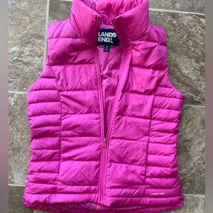 Lands' End Puffer Vest lightweight padded new without tags